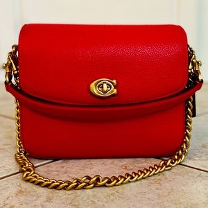 Coach Cassie 19 Sport Red NWT removed